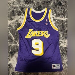 VTG 90’s Champion NBA Los Angeles Lakers Nick Van Exel Jersey